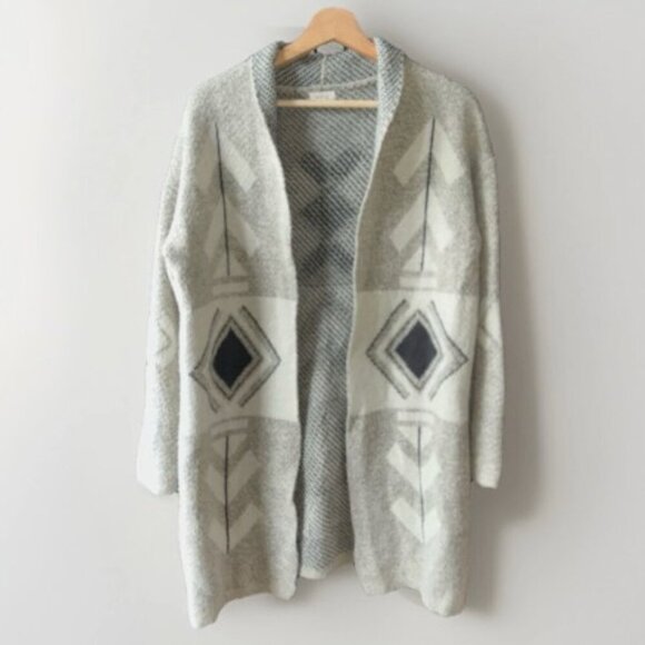 debut Sweaters - Debut Southwestern Cardigan Sweater Aztec Design Women's Size Large Cozy Warm